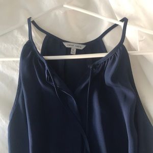 Naked Zebra Navy Blue Tank